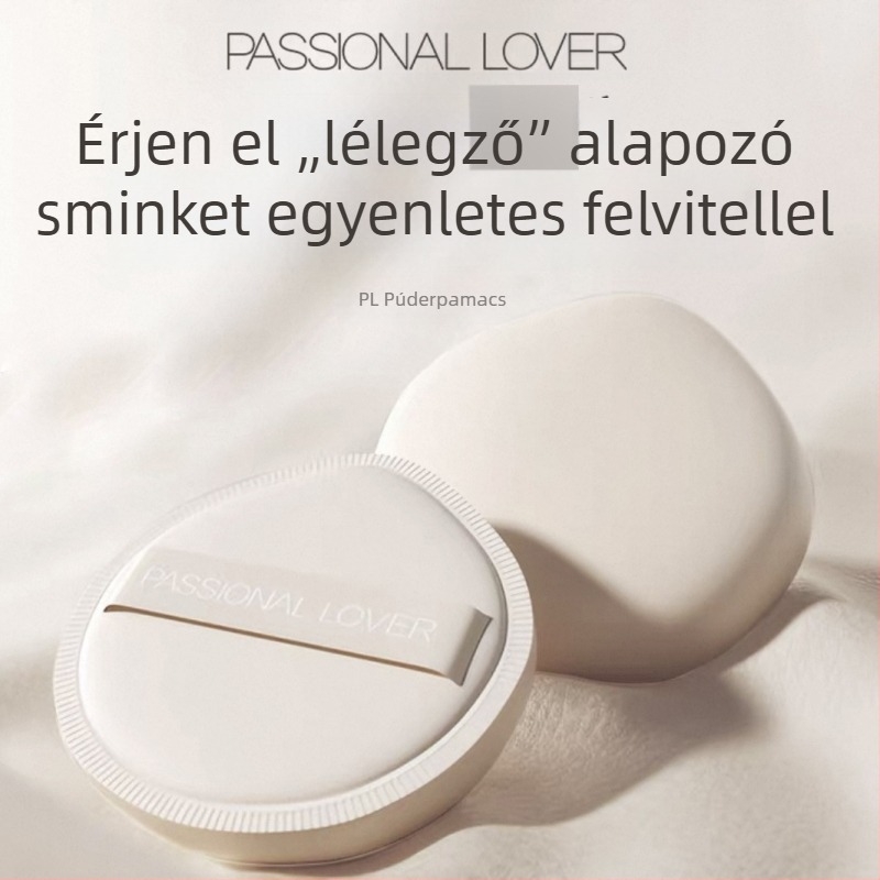 PL Huhu púderpuff – továbbfejlesztett, vastag, láthatatlan púderpuff folyékony alapozóhoz, sima felvitel és sminkfixálás
