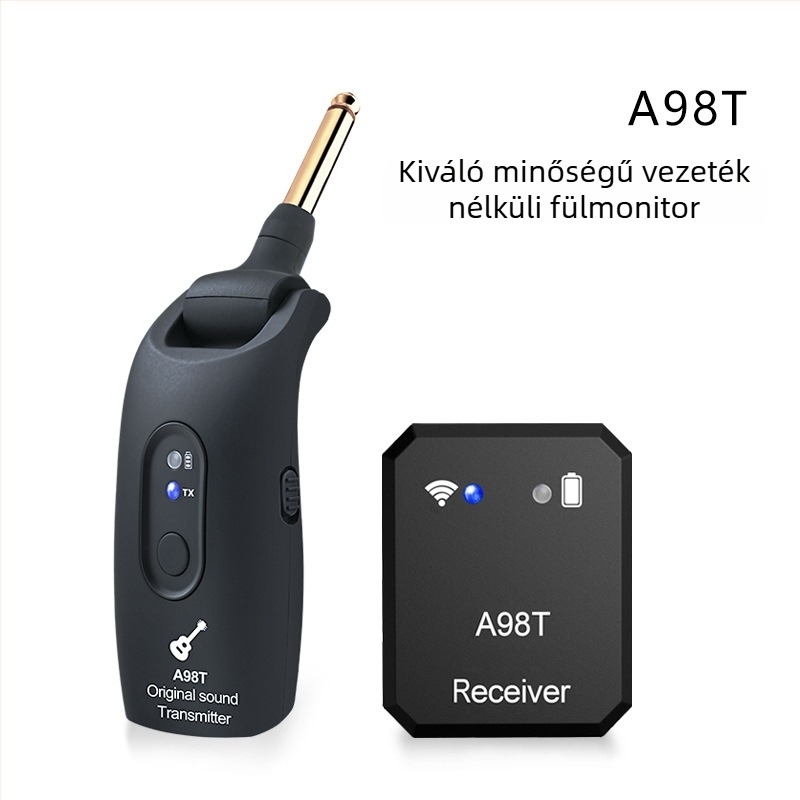 Vezeték nélküli fül-monitor vevő gitárhoz és elektroakusztikus hangszerhez