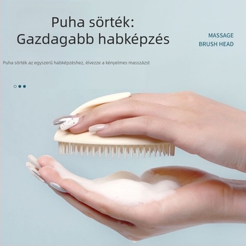 Akupressziós masszázs fésű otthoni hajápoláshoz, hajkefe és fejbőr masszírozó