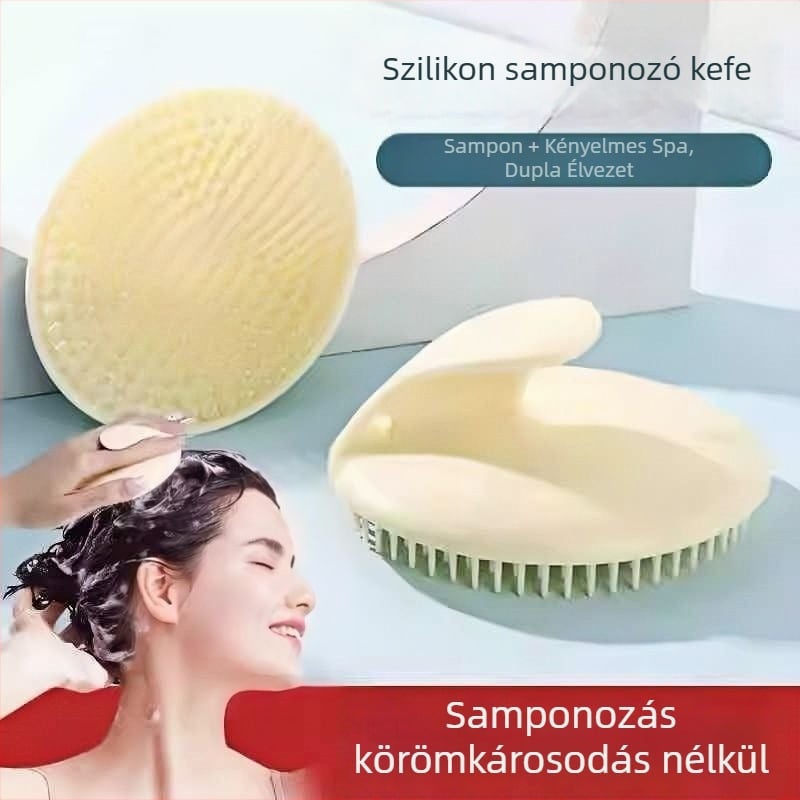 Akupressziós masszázs fésű otthoni hajápoláshoz, hajkefe és fejbőr masszírozó