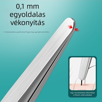 Diguang Ultra vékony kör végű mitesszer-eltávolító csipesz – professzionális precíz komedon-extraktor (rozsdamentes acél)