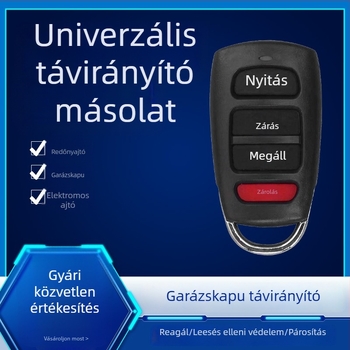 Vízálló másolat távirányító elektromos redőny ajtókhoz és garázs sorompóhoz