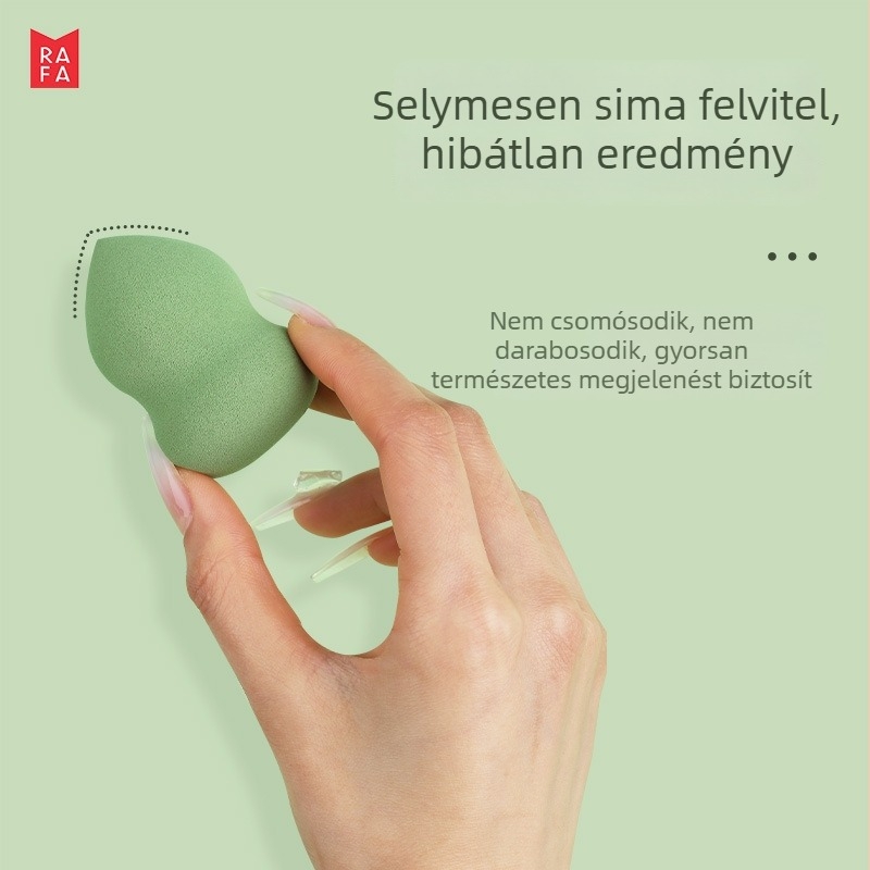 Rafa sminkszivacs készlet – csepp- és tök alakú sminkszivacsok, ferdeszélű, hidrofil poliuretán, 3 darab