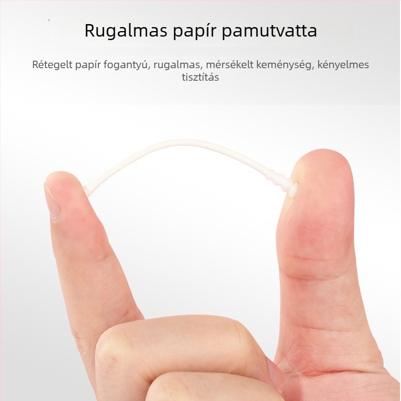 Nabobe dupla végű pamutpálcikák sminkeléshez, bambusz- és fa pálcikákkal