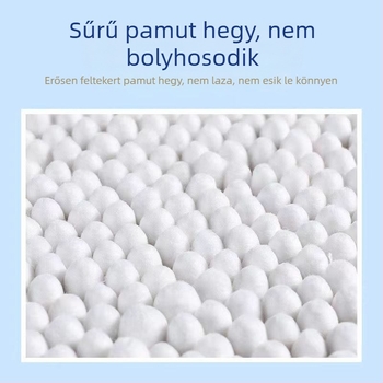 Kétoldalas pamutpálcika dobozos csomagolásban, sminkhez, fertőtlenítéshez és fül tisztításához