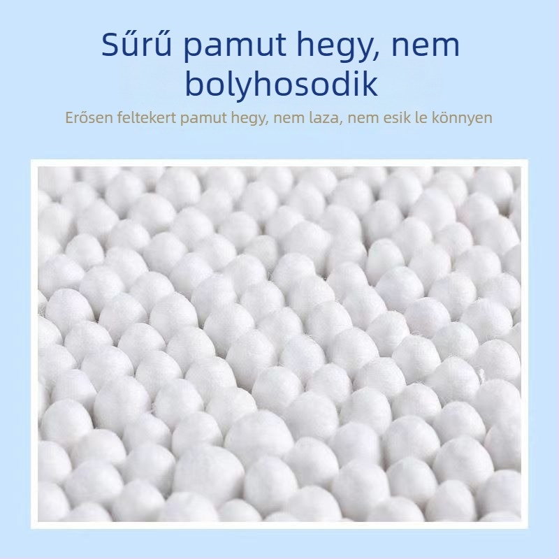 Kétoldalas pamutpálcika dobozos csomagolásban, sminkhez, fertőtlenítéshez és fül tisztításához