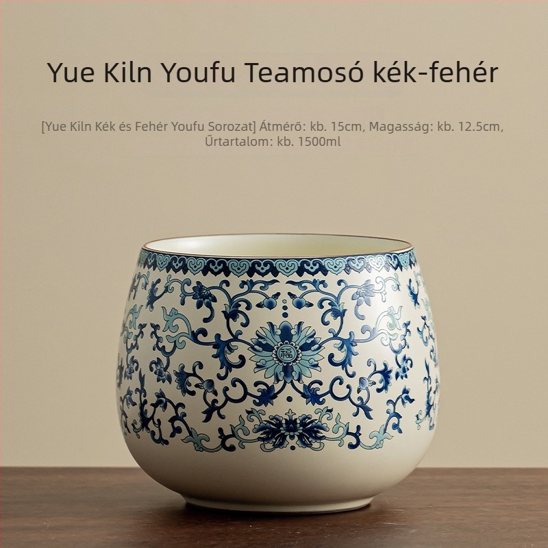 Kerámia tea-maradék tároló, 1500 ml, modern minimalist dizájn