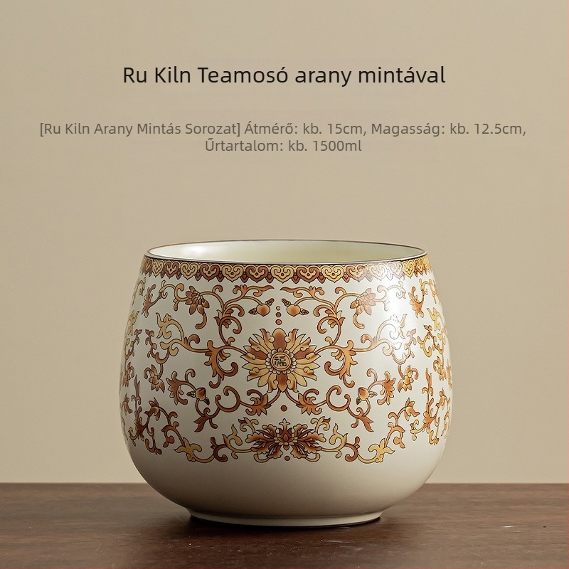 Kerámia tea-maradék tároló, 1500 ml, modern minimalist dizájn