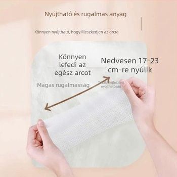 Hajlékony nedves sminkeltávolító vattakorongok arcra, 120 db, gyengéd arcápolás, 100% pamut