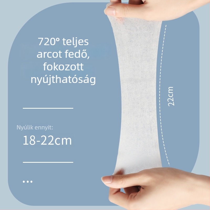 Kozmetikai pamutcsomag arcápoláshoz: maszkpor, nedves tömörítő kendők, vékony nyúló kendők, sminkvatt és bőrápoló vatta