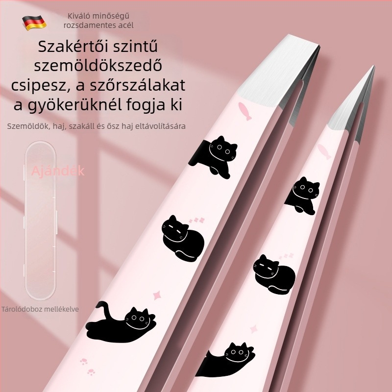 Professzionális, rendkívül pontos szemöldökcsipesz formázáshoz és arcszőrzet eltávolításához