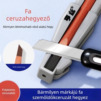 Fából készített szemöldökceruzahegyező, kacsacsőr alakú