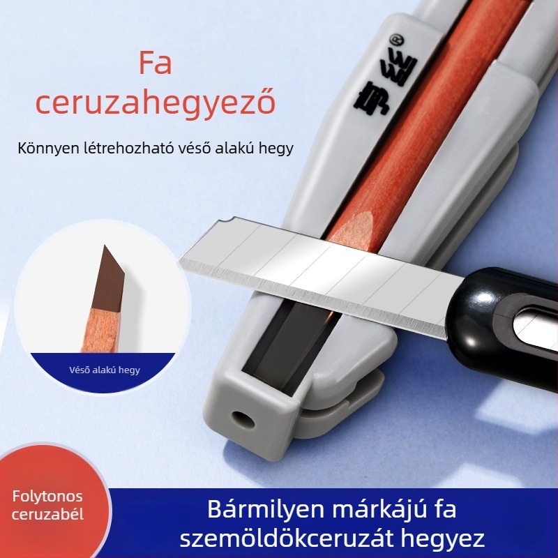 Fából készített szemöldökceruzahegyező, kacsacsőr alakú