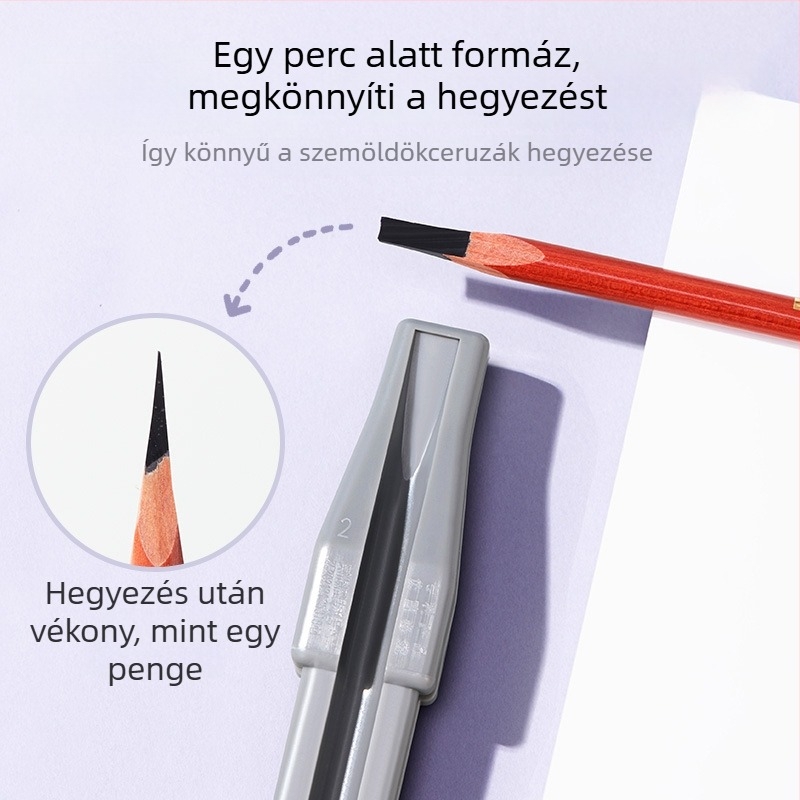 Fából készített szemöldökceruzahegyező, kacsacsőr alakú