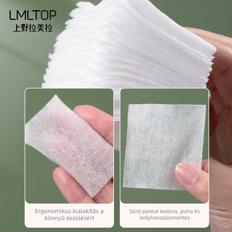 Lmltop Puha, bőrtbarát sminkvatták – könnyűek és lélegzőek, arcápoláshoz a smink felvitelek előtt, víztakarékos, többfunkciós sminkvatták