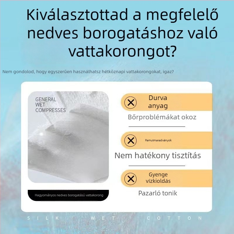 Nyúló Tencel nedves pamut kendő sminklemosáshoz, egyszer használatos, kozmetikai szalonhoz