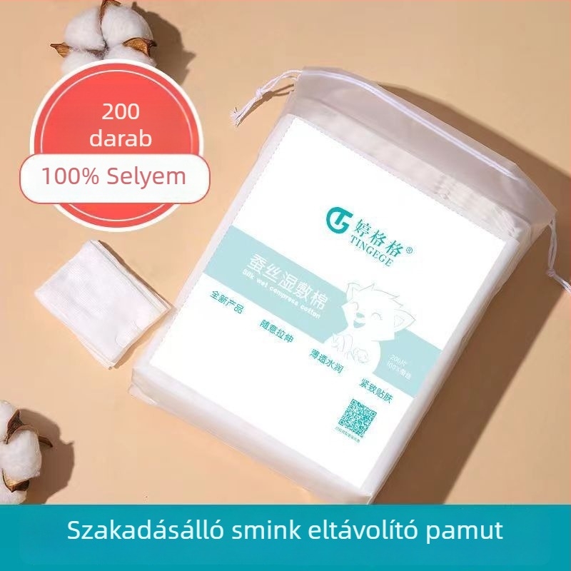 Nyúló Tencel nedves pamut kendő sminklemosáshoz, egyszer használatos, kozmetikai szalonhoz