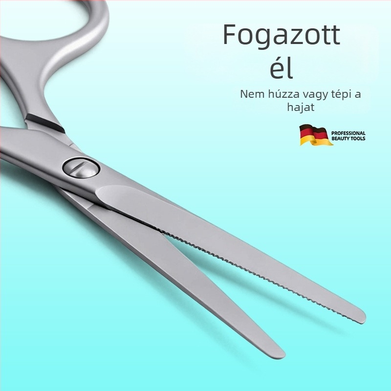 Fogas orrszőr olló, kézi orrszőr-trimmer kör fejjel, kis olló szemöldökhöz és orrlyukakhoz