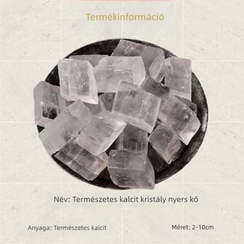 Természetes Icestone nyers kő, fehér kalcit, optikai kutatásokhoz, világításhoz és aromaterápiához, ásványi példány, díszkő