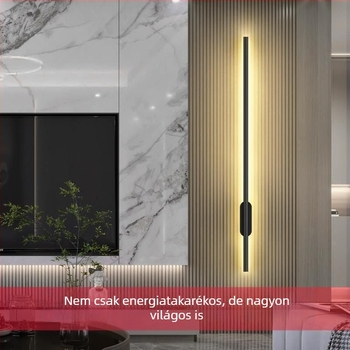 Modern minimalist LED anti-reflexiós hosszú sávos falikar belső használatra - hálószoba, nappali és TV hátteréhez