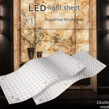 Luxus kő LED fénypanelek – rugalmas márvány LED panelek ambient világításhoz, háttérfalhoz és szigetpultnál