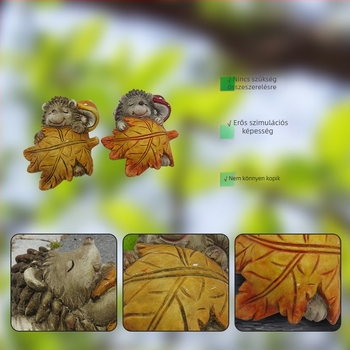 Gyanta sün kertdekoráció — aranyos rajzfilmszerű állatfigura