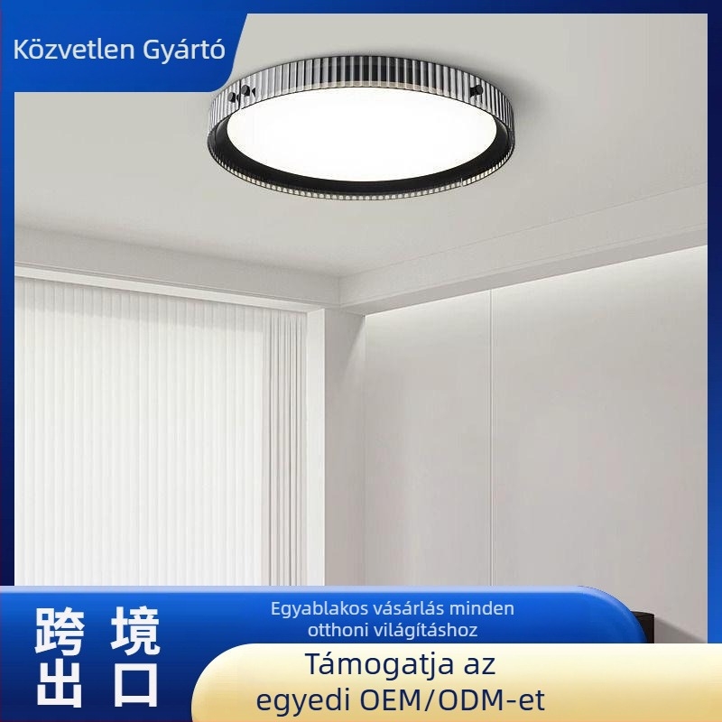 Olasz minimalist stílusú, magas minőségű hálószoba mennyezeti lámpa, modern üveg dizájn