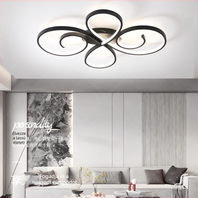 Nordic meleg mennyezeti lámpa a nappaliba és hálószobába – minimalist modern LED mennyezeti lámpa, kreatív dizájn