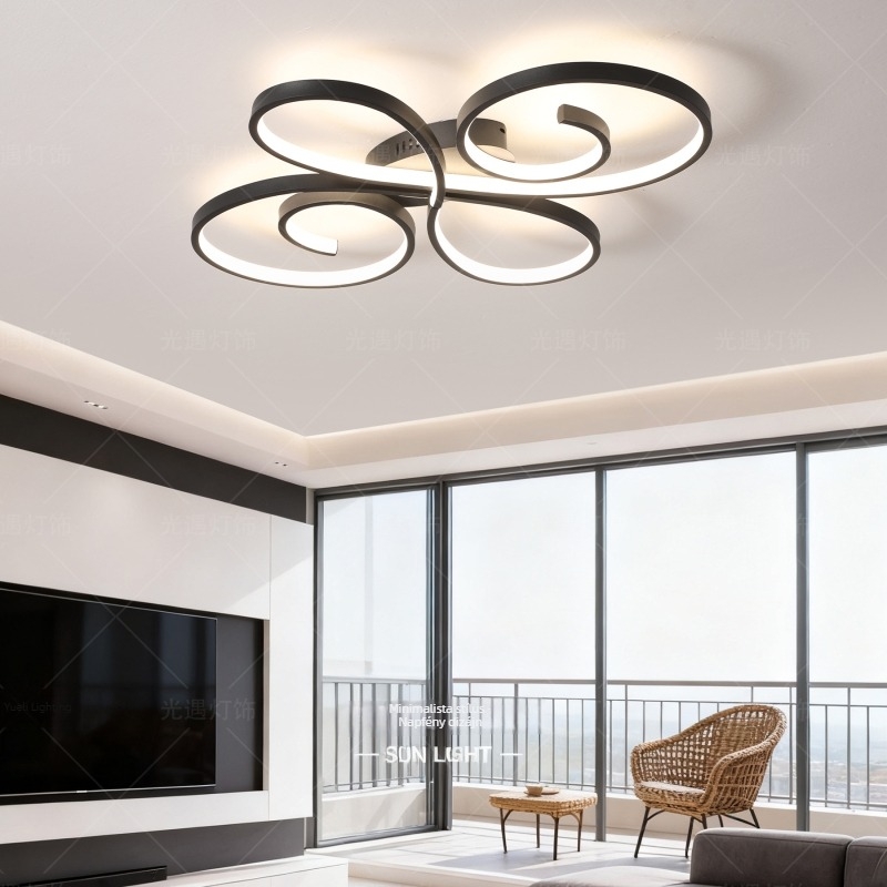 Nordic meleg mennyezeti lámpa a nappaliba és hálószobába – minimalist modern LED mennyezeti lámpa, kreatív dizájn