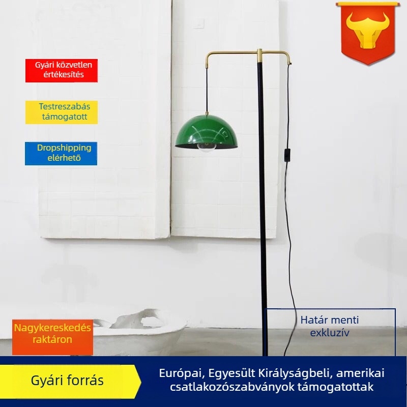 Posztmodern Márvány-vas állólámpa a nappaliba, a kanapé sarkára – dekoratív, skulpturális lámpa tervezői stílusban