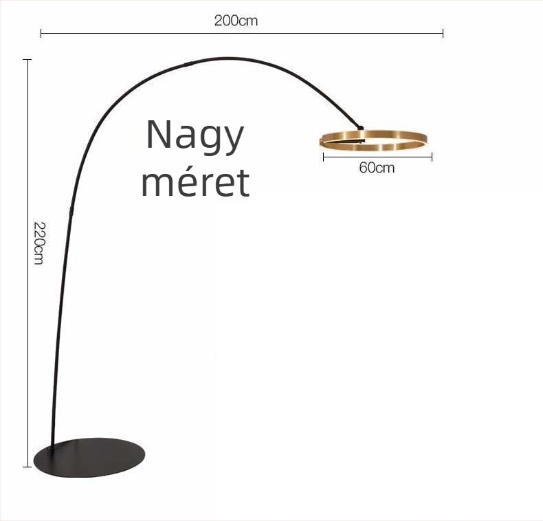 Skandináv stílusú, minimalist állólámpa posztmodern dizájnnal hálószobába és nappaliba
