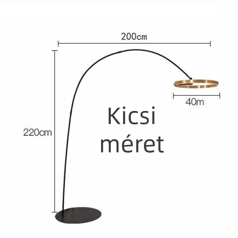 Skandináv stílusú, minimalist állólámpa posztmodern dizájnnal hálószobába és nappaliba