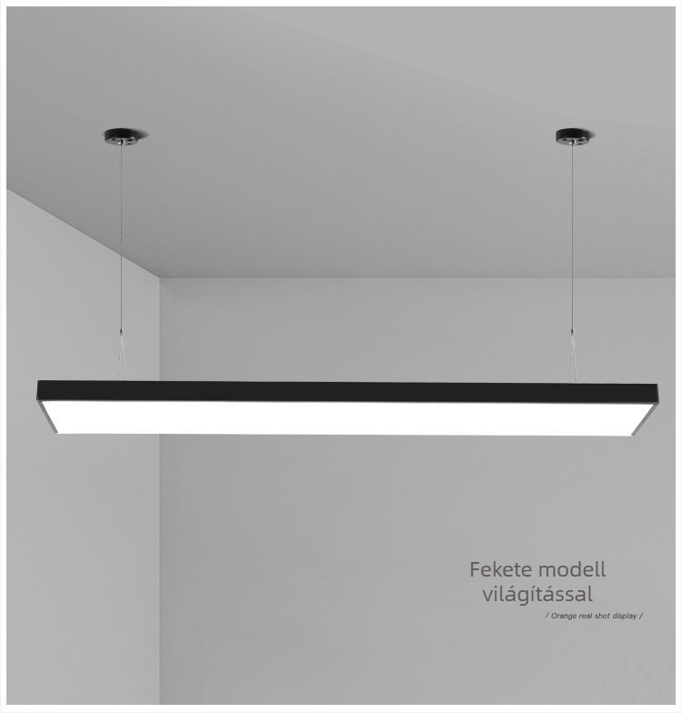 Lineáris LED világítás iroda és tárgyaló számára, hosszú 120×20 cm, ipari stílus, IP65