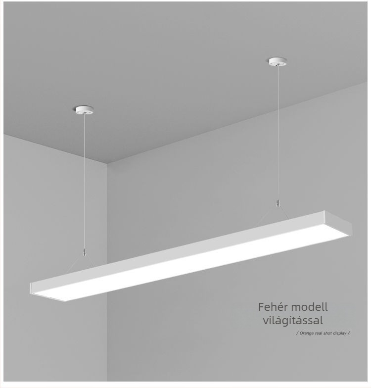 Lineáris LED világítás iroda és tárgyaló számára, hosszú 120×20 cm, ipari stílus, IP65