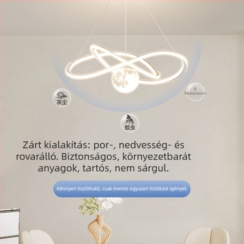 Étkezői függőlámpa, modern minimalist stílus, alumínium, LED, egyfejű