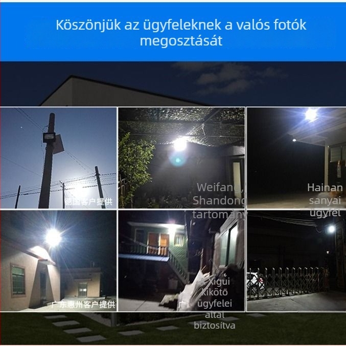 Huimin Napelemes LED világítás 3W IP65 külső LED-reflektor kerthez és járdához, beltéri/kültéri világítás