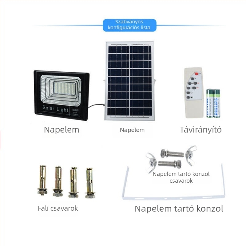 Huimin Napelemes LED világítás 3W IP65 külső LED-reflektor kerthez és járdához, beltéri/kültéri világítás
