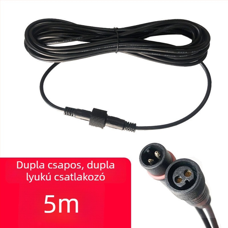 Kétmagos napelemes LED-reflektor kültéri világításhoz, térre és kertre, 5–10 m hosszabbító kábellel