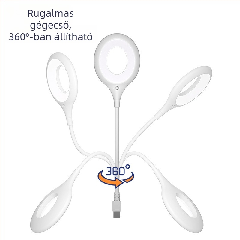 Hangvezérléses éjszakai lámpa, hordozható kollégiumi asztalhoz, szemvédő, intelligens hangalapú lámpa, mini lámpa
