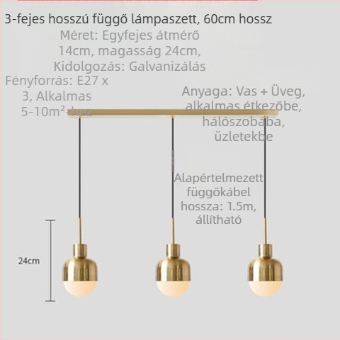 Posztmodern minimalist vasból készült csillár hálószoba, kávézó és étterem számára – egyfejű, diszkrét luxussal