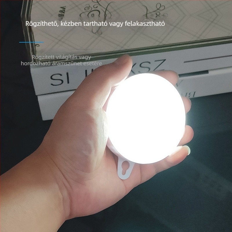LED érintéses éjszakai lámpa hálószobába, hordozható stresszoldó éjszakai fény, AAA elem, gombnyomásos kapcsoló