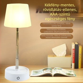Új modell szemvédő asztali lámpa, kettős használatú, LED éjszakai fény és összecsukható olvasólámpa diákszobához