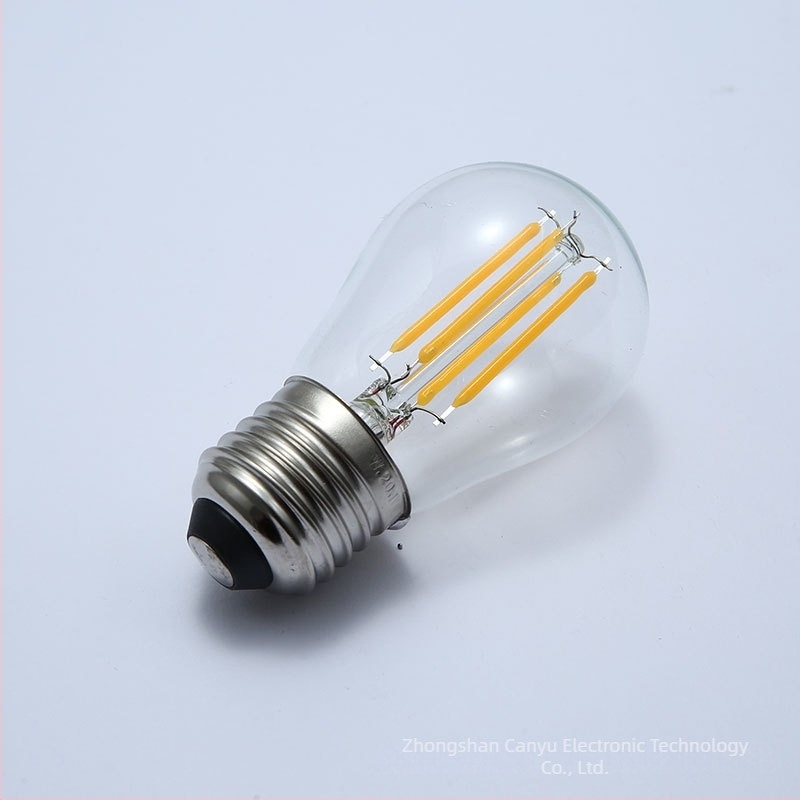 G45 Edison LED-filamentlámpa, 12-36V, 2W/4W, retro üveges kivitel, E27 foglalat