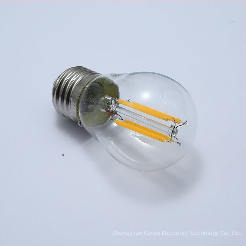 G45 Edison LED-filamentlámpa, 12-36V, 2W/4W, retro üveges kivitel, E27 foglalat