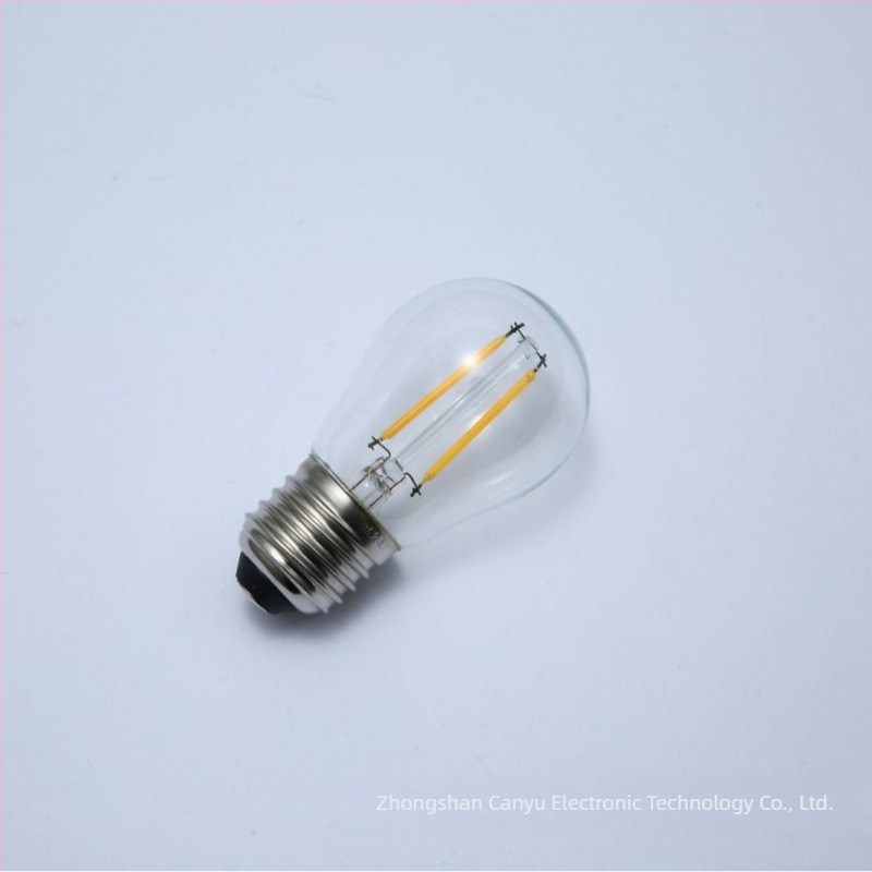 G45 Edison LED-filamentlámpa, 12-36V, 2W/4W, retro üveges kivitel, E27 foglalat