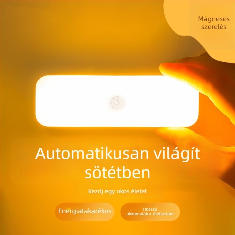 Automatikus ultra-fényes éjszakai lámpa vécéhez, folyosókhoz és kollégiumokhoz mozgásérzékelővel, USB-tápellátású