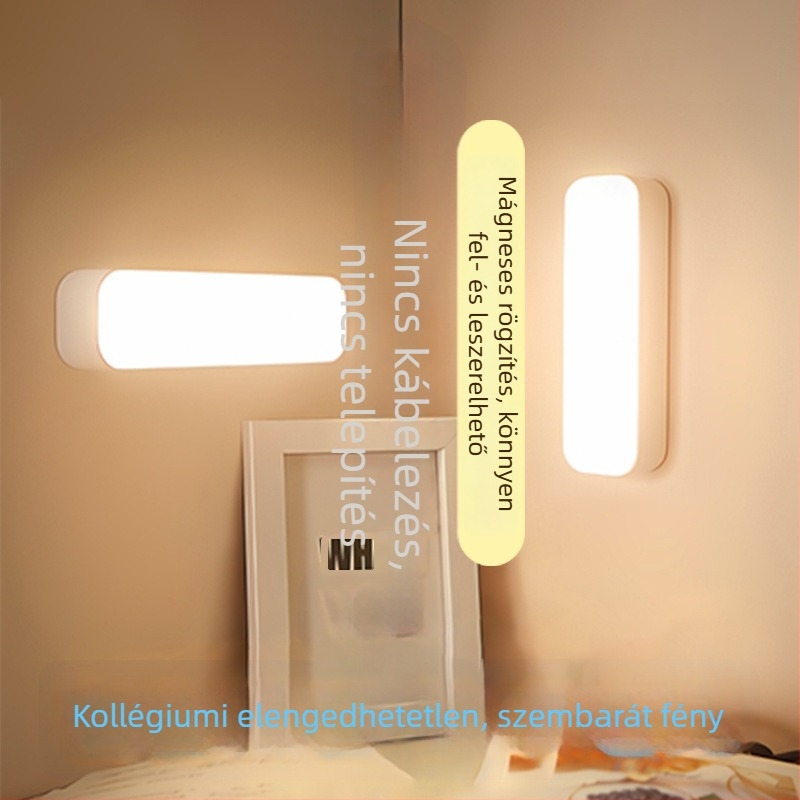 Automatikus ultra-fényes éjszakai lámpa vécéhez, folyosókhoz és kollégiumokhoz mozgásérzékelővel, USB-tápellátású