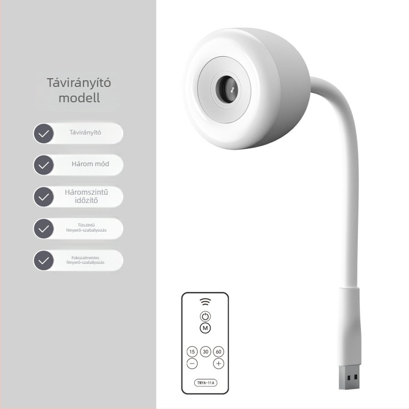 USB csillagos ég projektáló lámpa hálószobába – hang- és távirányításos fény, hold-projekció, éjszakai fény