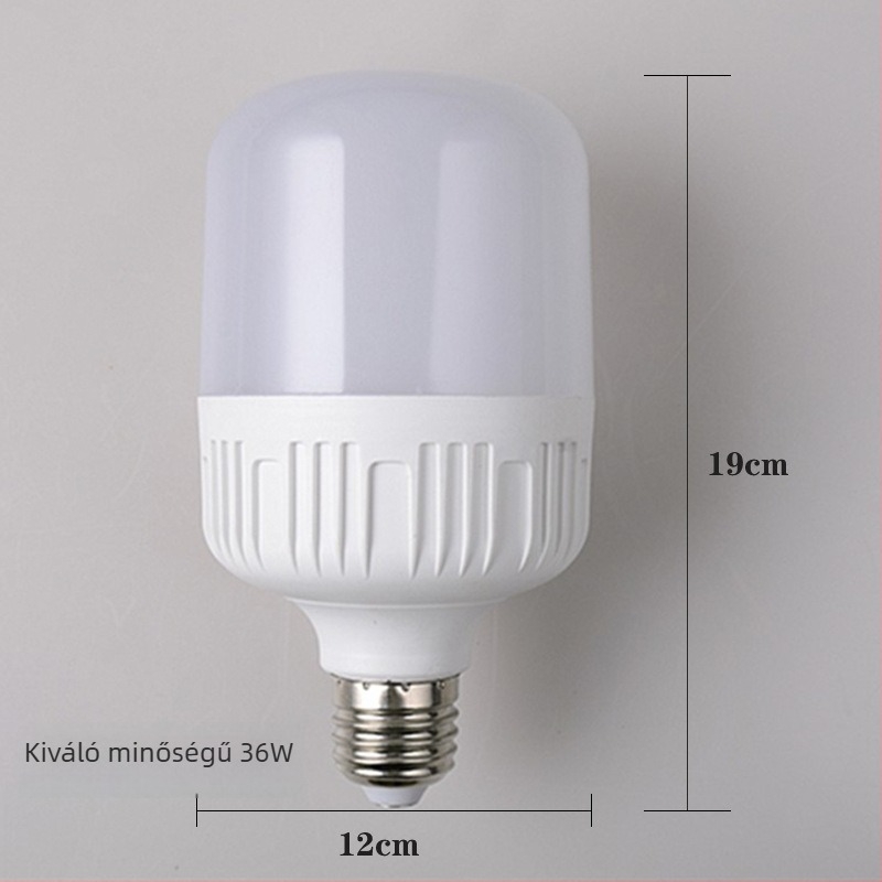 LED izzó E27-es talppal, alumínium ház műanyag bevonattal, beltéri éttermi világításhoz