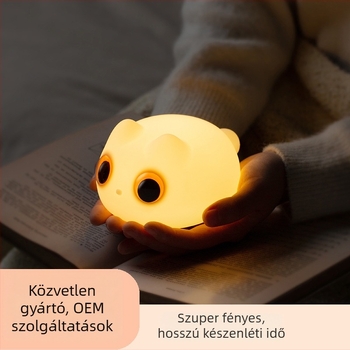 Enterfun szilikon éjszakai fény hálószobára - lágy fény, modern minimalista design, újratölthető éjjeli lámpa
